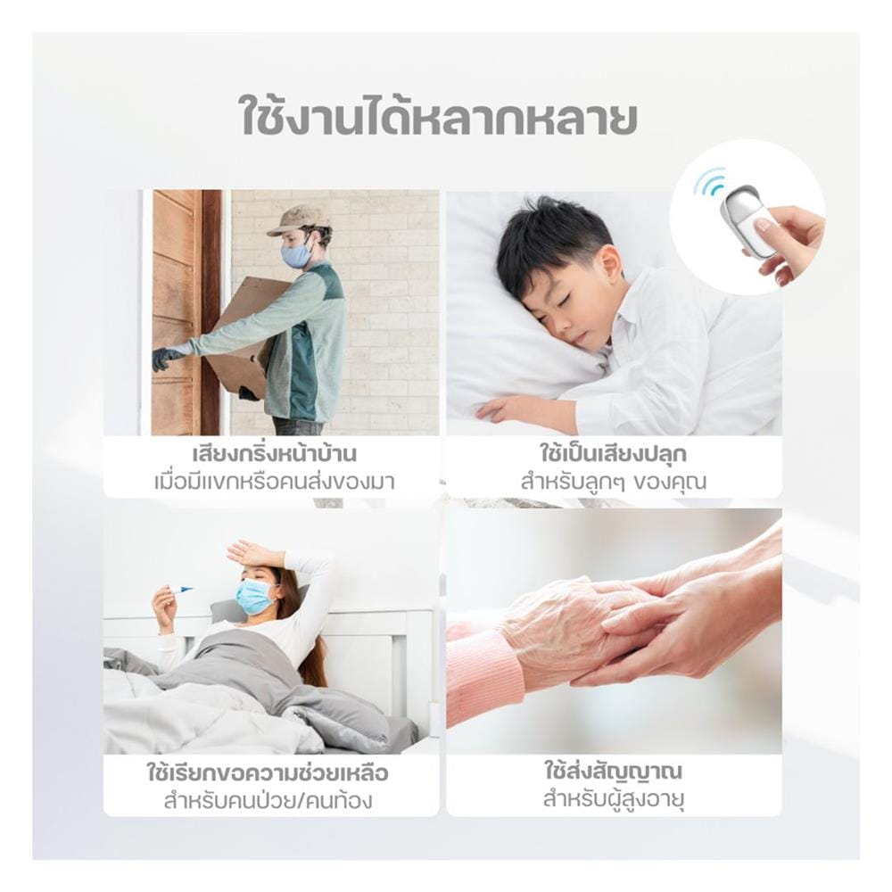 ตัวรับสัญญาณกริ่งไร้สาย HOMEMI