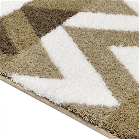 พรม HOME LIVING STYLE ZIGZAG 45x70 ซม. สีน้ำตาล_2