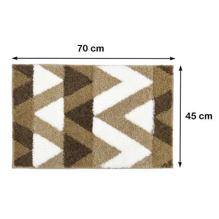 พรม HOME LIVING STYLE ZIGZAG 45x70 ซม. สีน้ำตาล_7