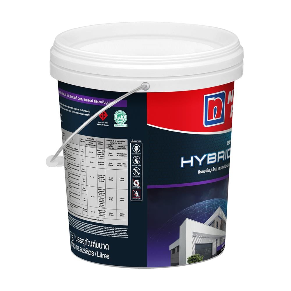 สีรองพื้นปูนใหม่ NIPPON PAINT HYBRIDSHIELD WALL SEALER 5 แกลลอน