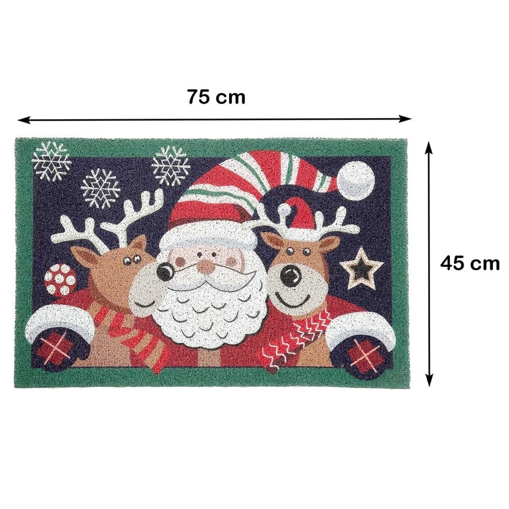 พรมเช็ดเท้าดักฝุ่น HOME LIVING STYLE HUG 45X75 ซม. สีน้ำเงินเข้ม