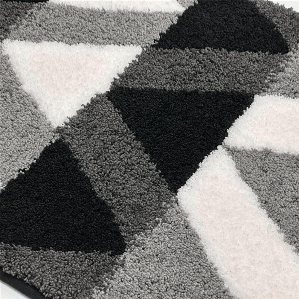 พรม HOME LIVING STYLE ZIGZAG 45x70 ซม. สีดำ