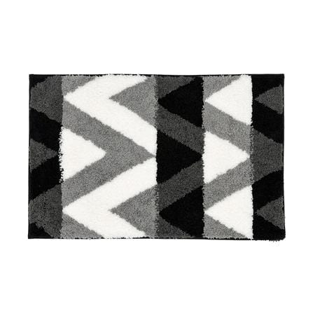 พรม HOME LIVING STYLE ZIGZAG 45x70 ซม. สีดำ_0