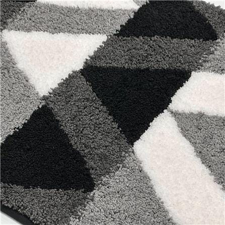พรม HOME LIVING STYLE ZIGZAG 45x70 ซม. สีดำ_2