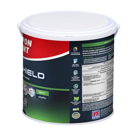 สีน้ำทาภายใน ชนิดด้าน NIPPON PAINT HYBRIDSHIELD BASE A สีขาว 1 แกลลอน_2