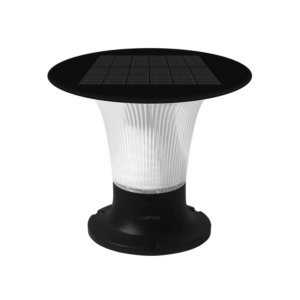 ไฟผนังนอก SOLAR LAMPTAN 2IN1 FLOWLIGH 15 วัตต์ DAYLIGHT/COOL WHITE/WARM WHITE สีดำ