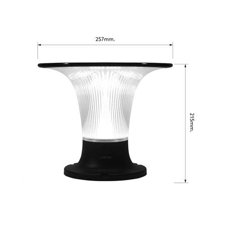 ไฟผนังนอก SOLAR LAMPTAN 2IN1 FLOWLIGH 15 วัตต์ DAYLIGHT/COOL WHITE/WARM WHITE สีดำ_8