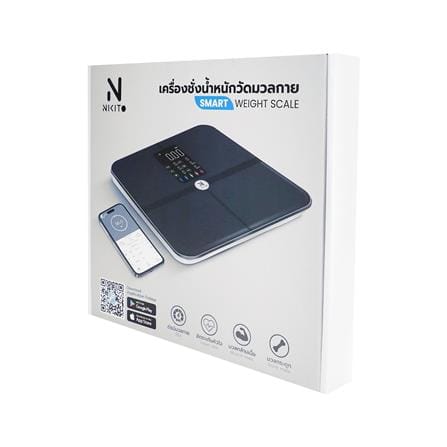 เครื่องชั่งน้ำหนักวัดมวลกาย NIKITO FI2319WB-D สีดำ_3