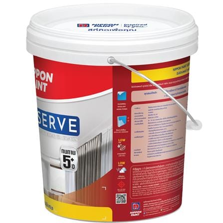 สีน้ำทาฝ้า ชนิดด้าน NIPPON PAINT SUPER SERVE SS700 สีขาว 5 แกลลอน_1