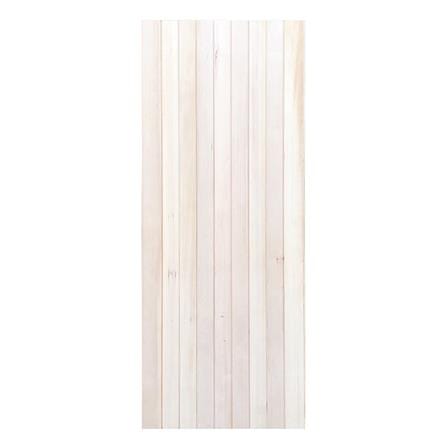 ประตูไม้เฮมล็อกเฟอร์ ไม่เจาะลูกบิด D2D ECOPINE-802 80x200 ซม. สีธรรมชาติ_0