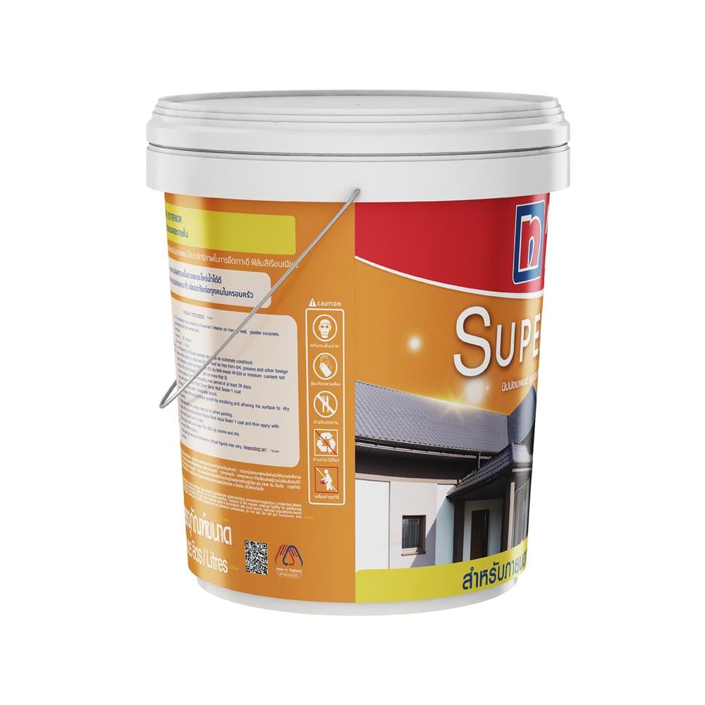 สีน้ำทาภายนอก ชนิดกึ่งเงา NIPPON PAINT SUPERSERVE BASE A 5 แกลลอน