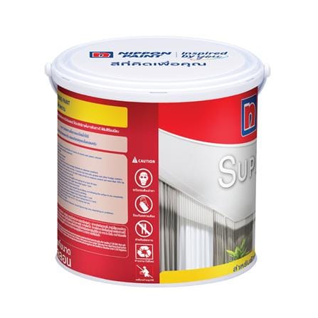 สีน้ำทาฝ้า ชนิดด้าน NIPPON PAINT SUPER SERVE SS800 สีขาว 1 แกลลอน_1