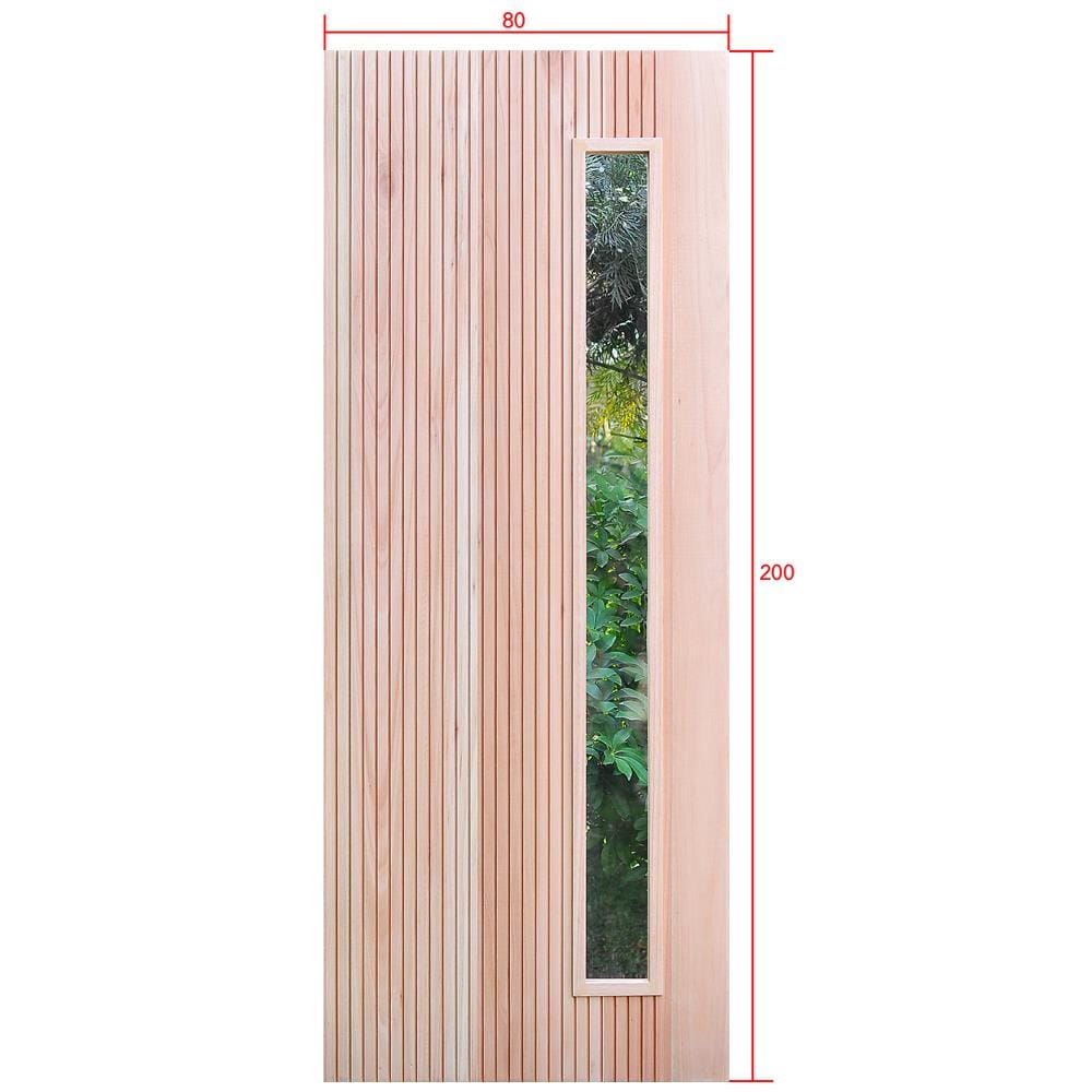 ประตูไม้เรดแกรนด์ดิส ไม่เจาะลูกบิด D2D D2D-912 80x200 ซม. สีธรรมชาติ