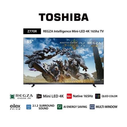 ทีวีมินิแอลอีดี 85 นิ้ว TOSHIBA (4K, MINI LED, VIDAA) 85Z770RP_4