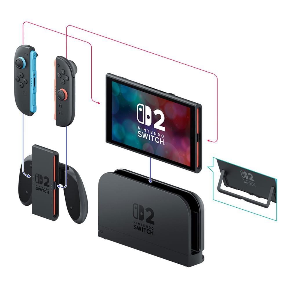 เครื่องเกม NINTENDO SWITCH 2 BUNDLE MARIO KART WORLD สีดำ