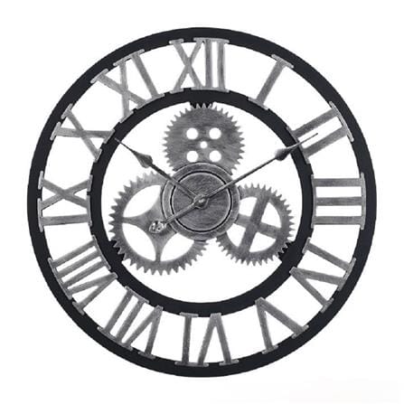 นาฬิกาแขวน INTERY C1038C012_14 23.62 นิ้ว สีเงิน/ดำ_0
