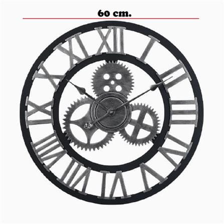 นาฬิกาแขวน INTERY C1038C012_14 23.62 นิ้ว สีเงิน/ดำ_5