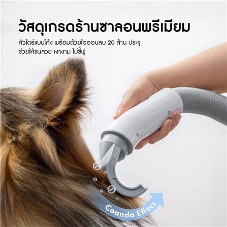 เครื่องเป่าขนสัตว์เลี้ยง HOMERUNPET PD10 สีขาว_4