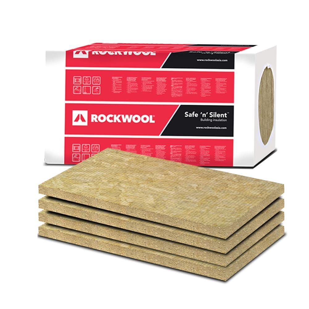 ฉนวนกันเสียง ROCKWOOL SAFE N SILENT PRO 330 หนา 2 นิ้ว 60x5x120 ซม. (แพ็ก 4 ชิ้น)