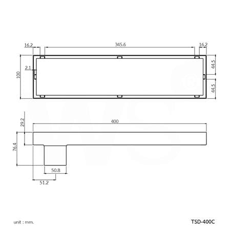 รางน้ำทิ้ง WS TSD-400C 40 ซม._1