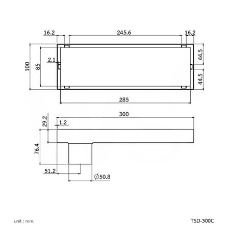 รางน้ำทิ้ง WS TSD-300C 30 ซม._1