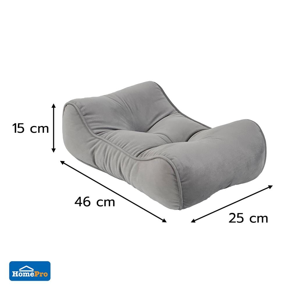 เบาะรองหลัง HOME LIVING STYLE RESTY 18x10 นิ้ว สีเทา