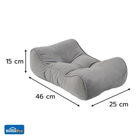 เบาะรองหลัง HOME LIVING STYLE RESTY 18x10 นิ้ว สีเทา_8