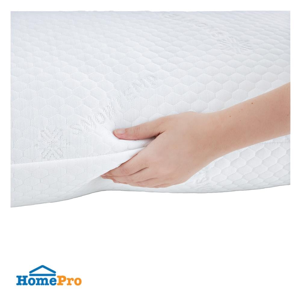 หมอน BODY ไมโครไฟเบอร์ DUNLOPILLO SNOWTEMP 19x49 นิ้ว สีขาว