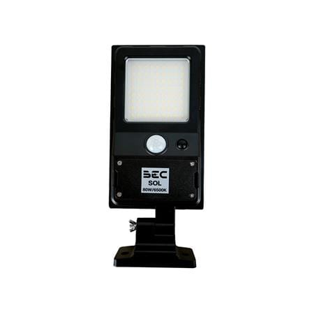 ไฟถนน SOLAR BEC SOL 80 วัตต์ DAYLIGHT สีดำ_1