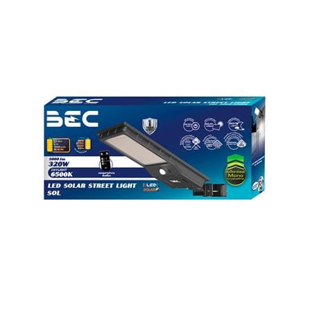 ไฟถนน SOLAR BEC SOL 320 วัตต์ DAYLIGHT สีดำ_5