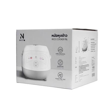 หม้อหุงข้าว MANUAL NIKITO MF4403N 1 ลิตร สีเทา_5