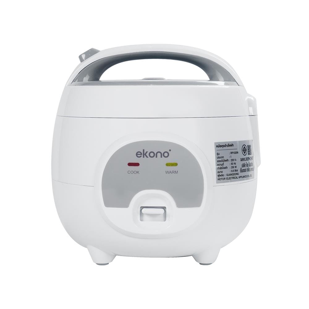 หม้อหุงข้าว MANUAL EKONO RP1325N 0.8 ลิตร สีเทา