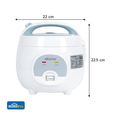 หม้อหุงข้าว MANUAL EKONO RP1325N 0.8 ลิตร สีฟ้า_7