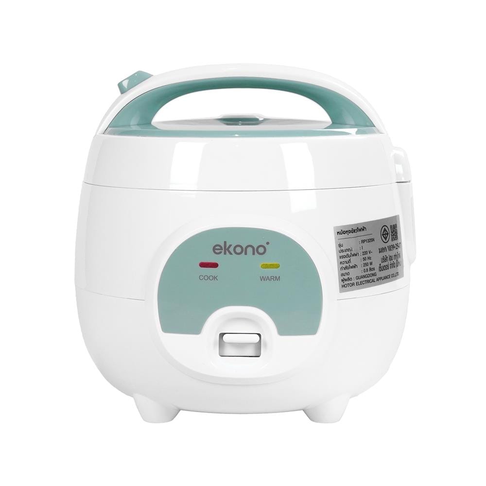 หม้อหุงข้าว MANUAL EKONO RP1325N 0.8 ลิตร สีเขียว
