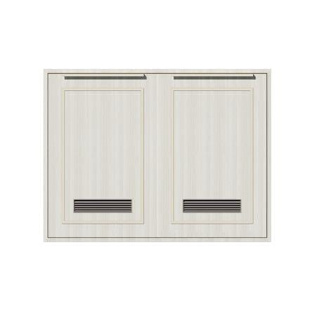 บานซิงค์คู่ช่องระบาย STARMARK KYLIE V2 85x66 ซม. สีสโมกี้ แอช_0