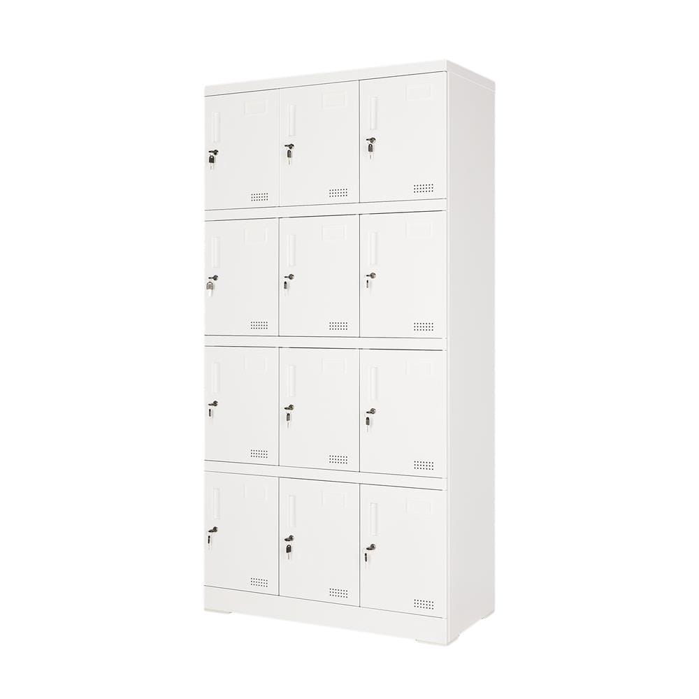 ตู้ล็อกเกอร์ 12 ประตู FURDINI KULLEN FYD-LK-12 90 ซม. สีขาว