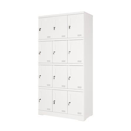 ตู้ล็อกเกอร์ 12 ประตู FURDINI KULLEN FYD-LK-12 90 ซม. สีขาว_0
