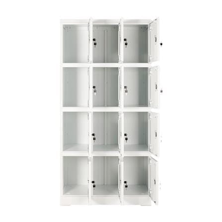 ตู้ล็อกเกอร์ 12 ประตู FURDINI KULLEN FYD-LK-12 90 ซม. สีขาว_2