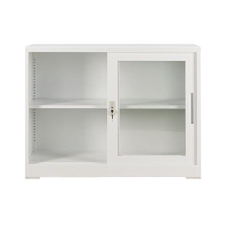 ตู้เหล็ก บานเลื่อนกระจก FURDINI KULLEN FYD-W002 120 ซม. สีขาว_3