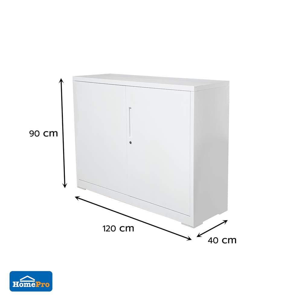 ตู้เหล็ก บานเปิด FURDINI KULLEN FYD-W003 120 ซม. สีขาว