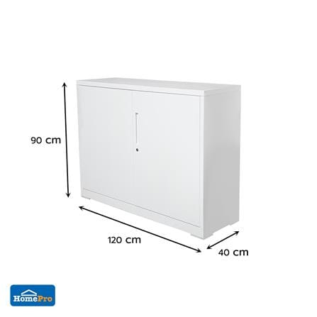 ตู้เหล็ก บานเปิด FURDINI KULLEN FYD-W003 120 ซม. สีขาว_7