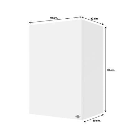 ตู้แขวนเดี่ยว JUPITER GRAND WHITE 40x60 ซม._5