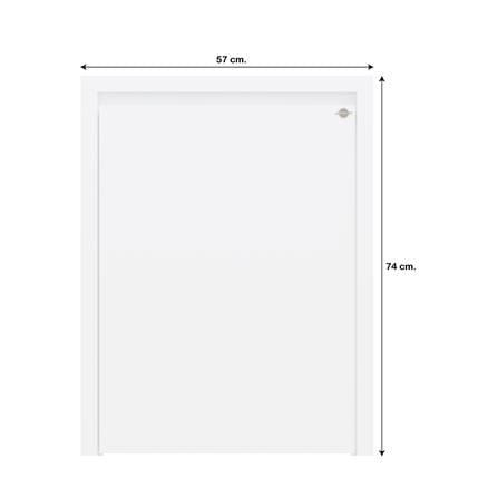 บานถังแก๊สเรียบ JUPITER GRAND WHITE 57x74 ซม._4