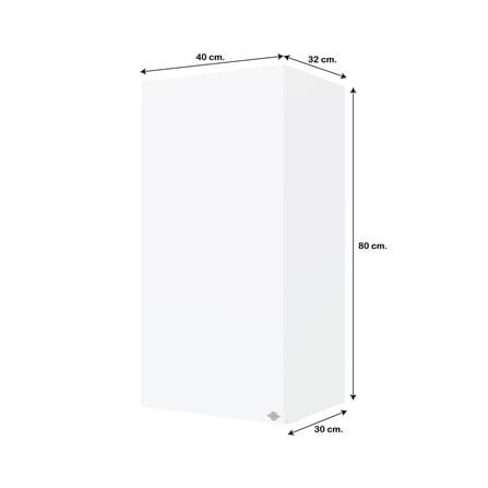ตู้แขวนเดี่ยว JUPITER GRAND WHITE 40x80 ซม._5