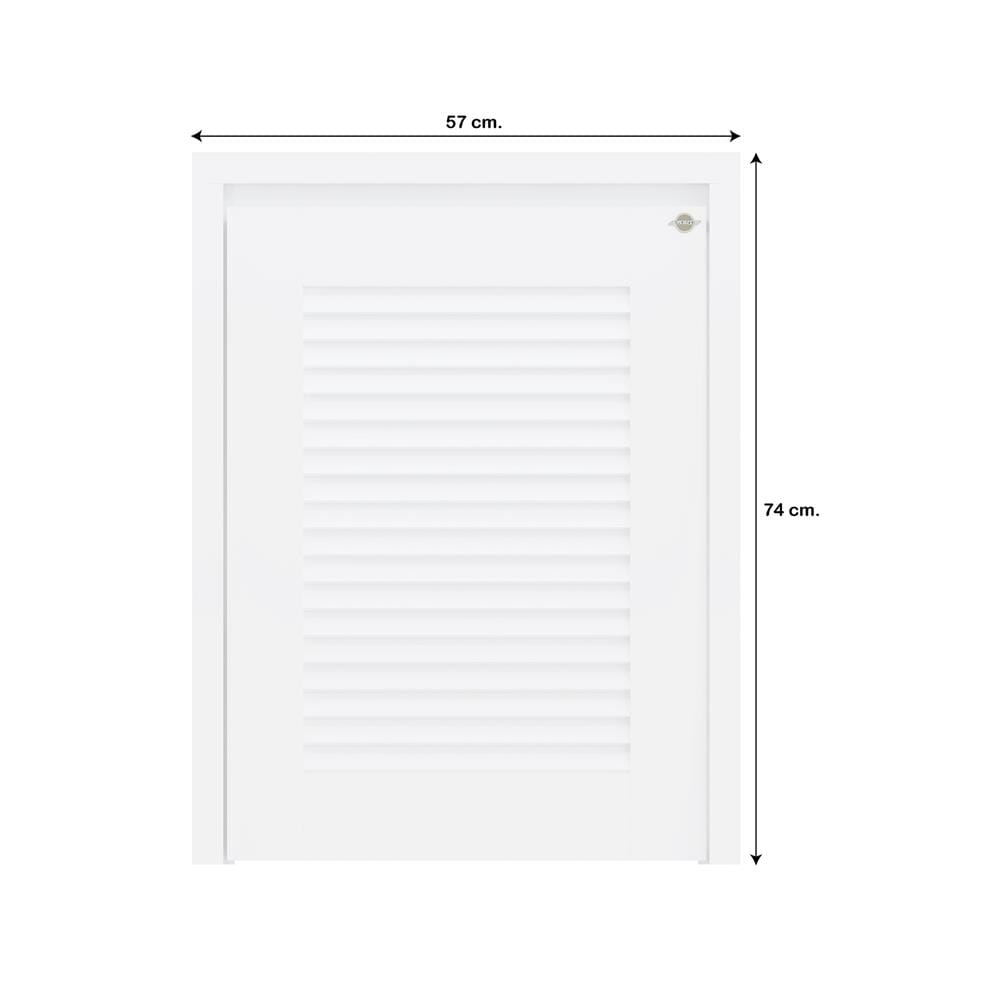 บานถังแก๊สเกล็ดนอน JUPITER GRAND WHITE 57x74 ซม.