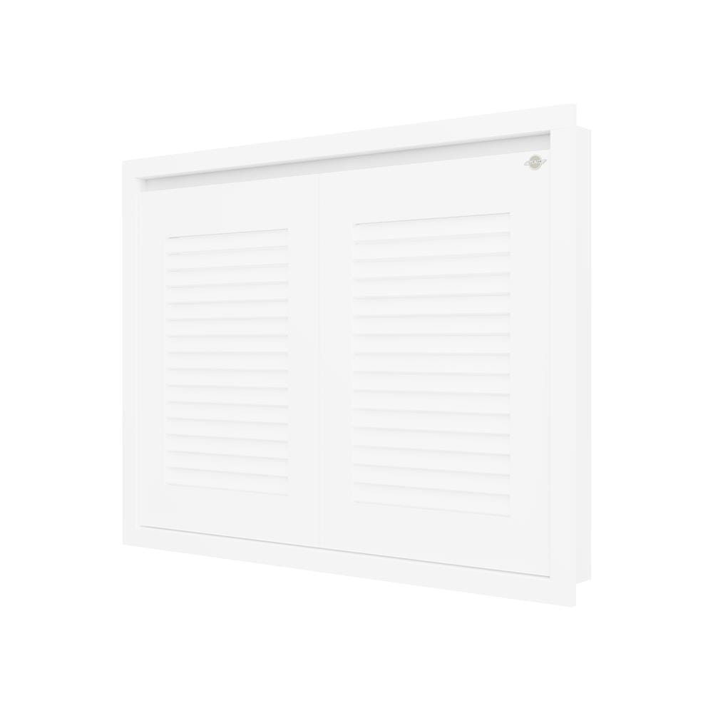 บานซิงค์คู่เกล็ดนอน JUPITER GRAND WHITE 87x67 ซม.