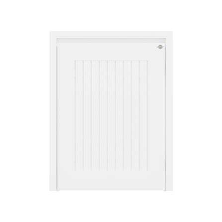 บานถังแก๊สเกล็ดตรง JUPITER GRAND WHITE 57x74 ซม.
