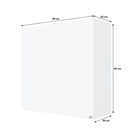 ตู้แขวนคู่ JUPITER GRAND WHITE 80x80 ซม._4