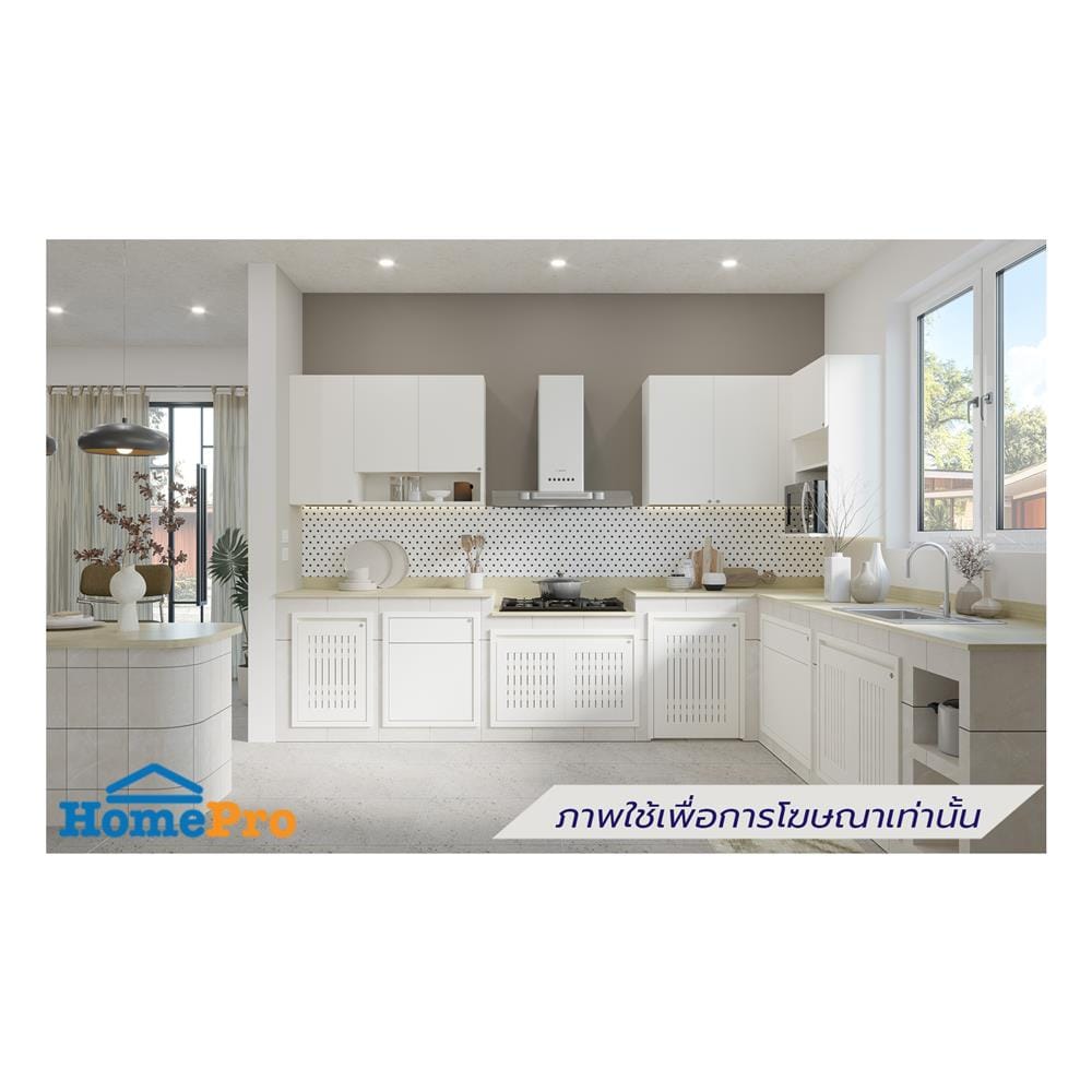 บานซิงค์เดี่ยวเกล็ดนอน JUPITER GRAND WHITE 47x67 ซม.