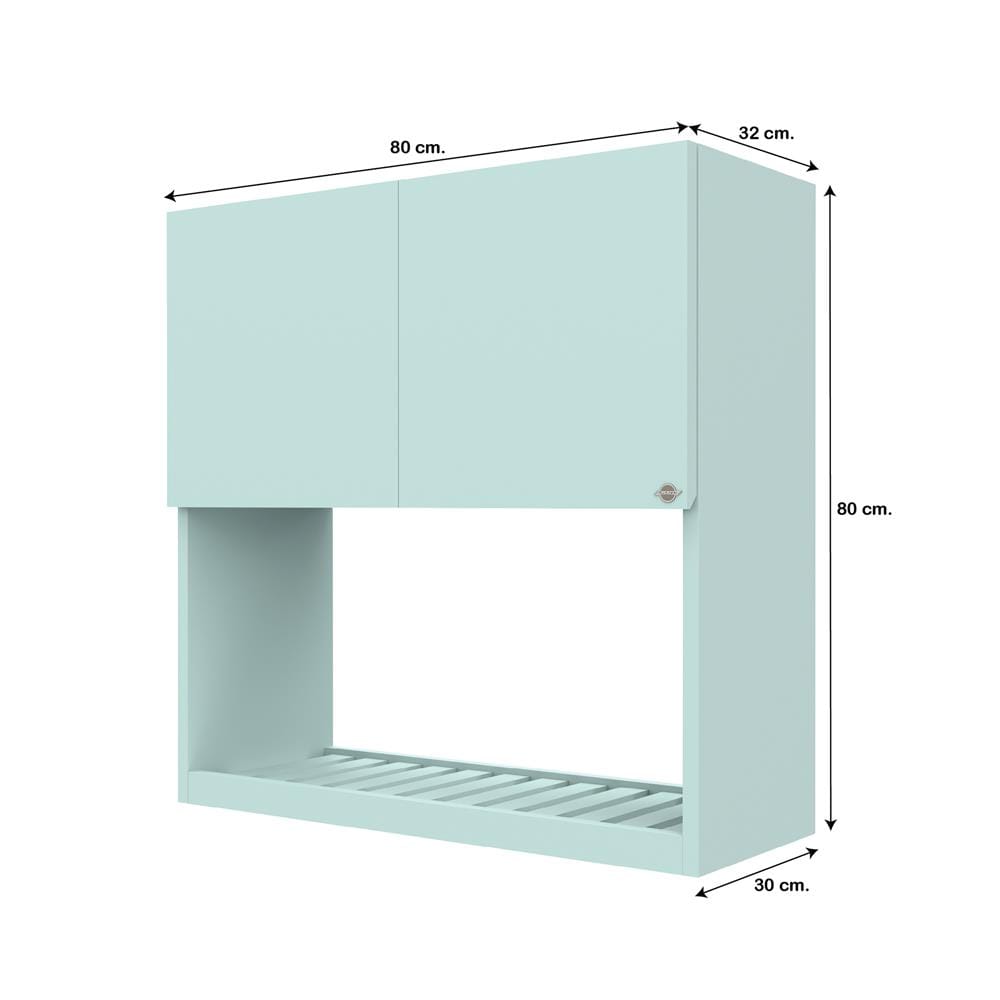 ตู้แขวนคว่ำจาน JUPITER GRAND GREEN 80x80 ซม.
